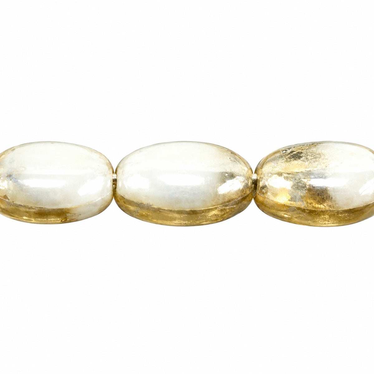 Oval Beads, X1898 Hematite (x1898-14400), Glass, Czech Republic