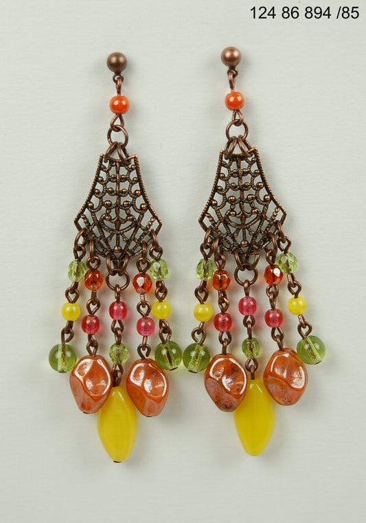 3 pcs Jewelry piece with Czech Glass Beads (OUTLET Vintage)