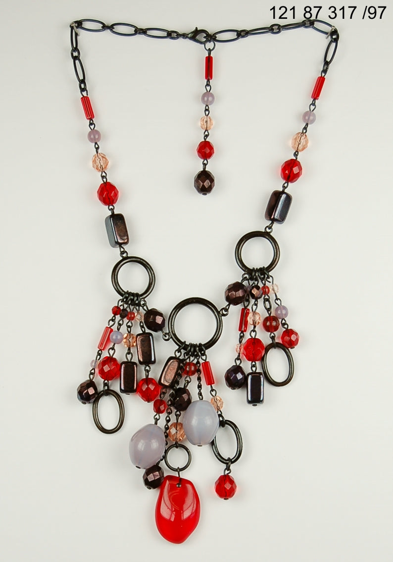 3 pcs Jewelry piece with Czech Glass Beads (OUTLET Vintage)