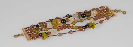 3 pcs Jewelry piece with Czech Glass Beads (OUTLET Vintage)