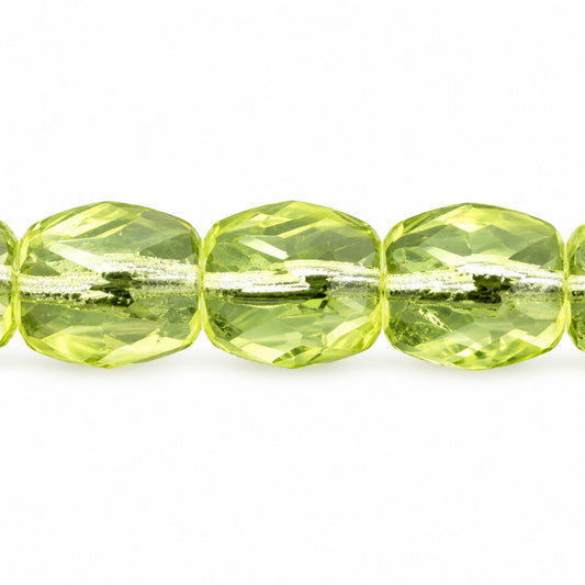 Faceted Special Cut Beads, Transparent Yellow (80130), Glass, Czech Republic