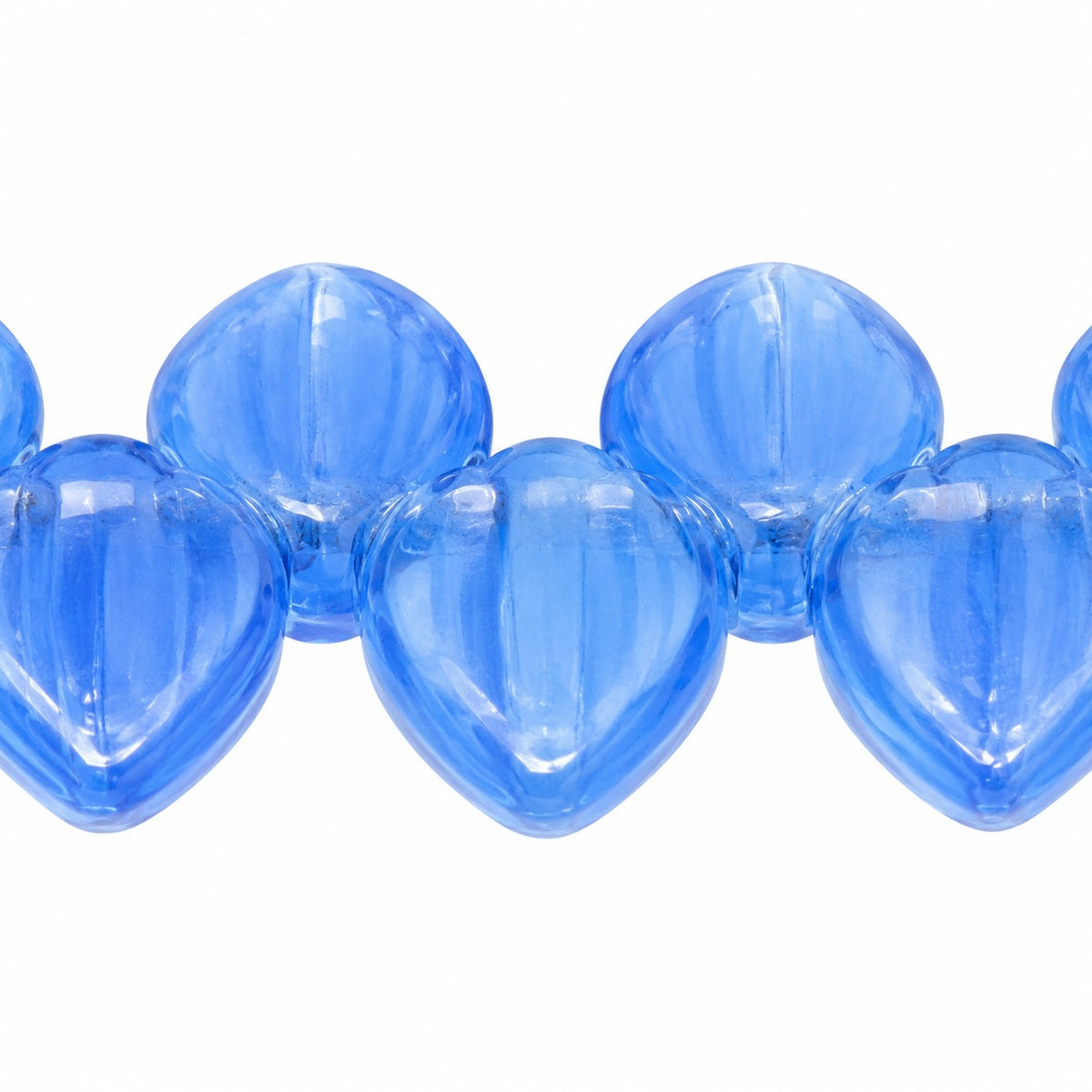 Small Leaf Pressed Beads, X1051 (x1051), Glass, Czech Republic