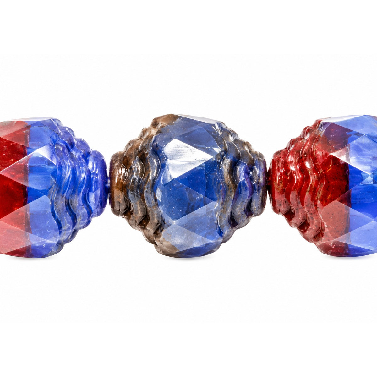 Special Cut Faceted Fire Polished Beads, X1163 (x1163), Glass, Czech Republic