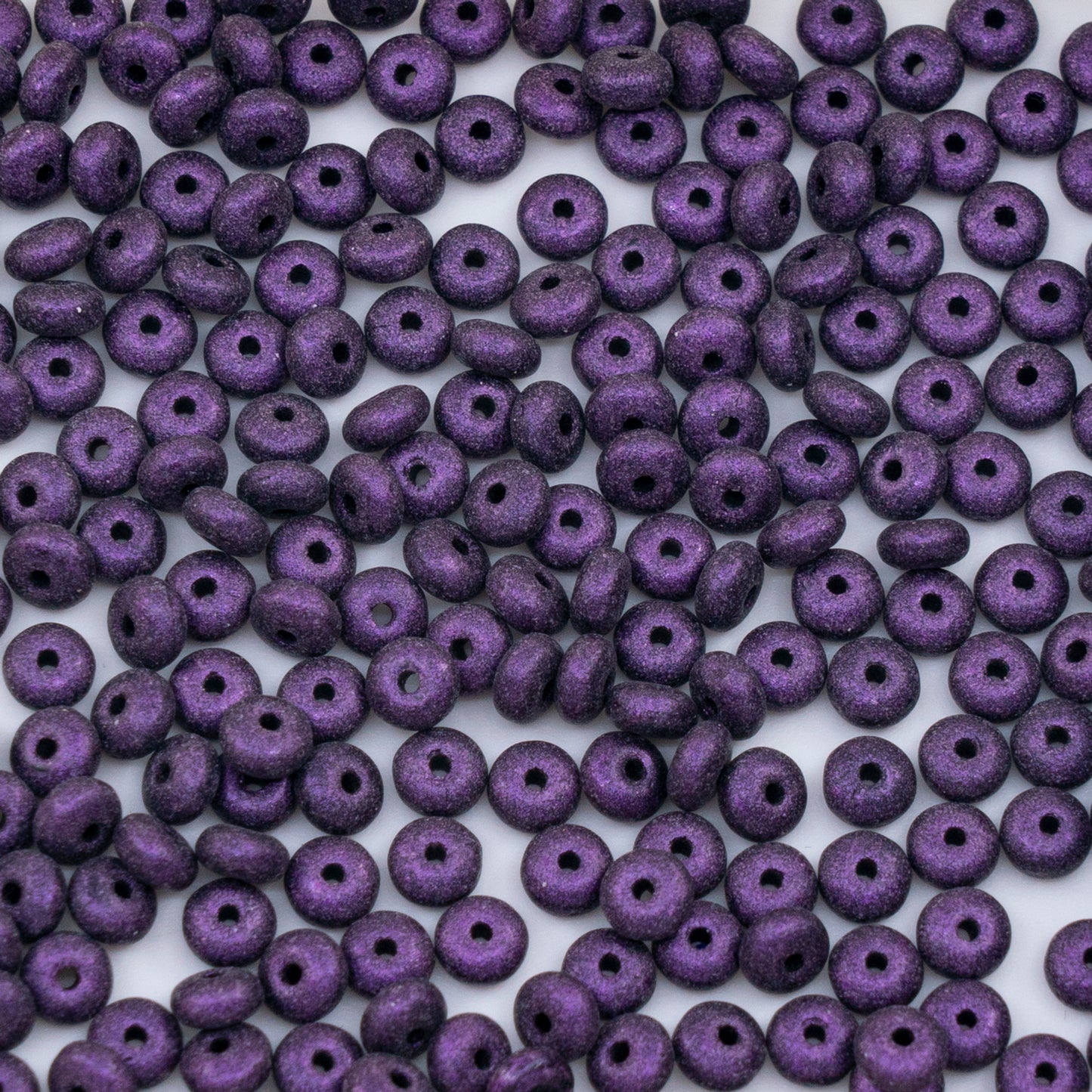 OUTLET 250g/50g Rondelle Druck Beads, 4 x 4 mm, Black 79207 (23980-79207), Glass, Czech Republic