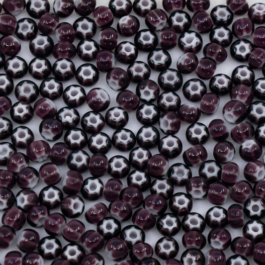 OUTLET 10 grams Cornelian Star Preciosa Ornela Seed Beads, 5/0, Purple Star (23708), Glass, Czech Republic