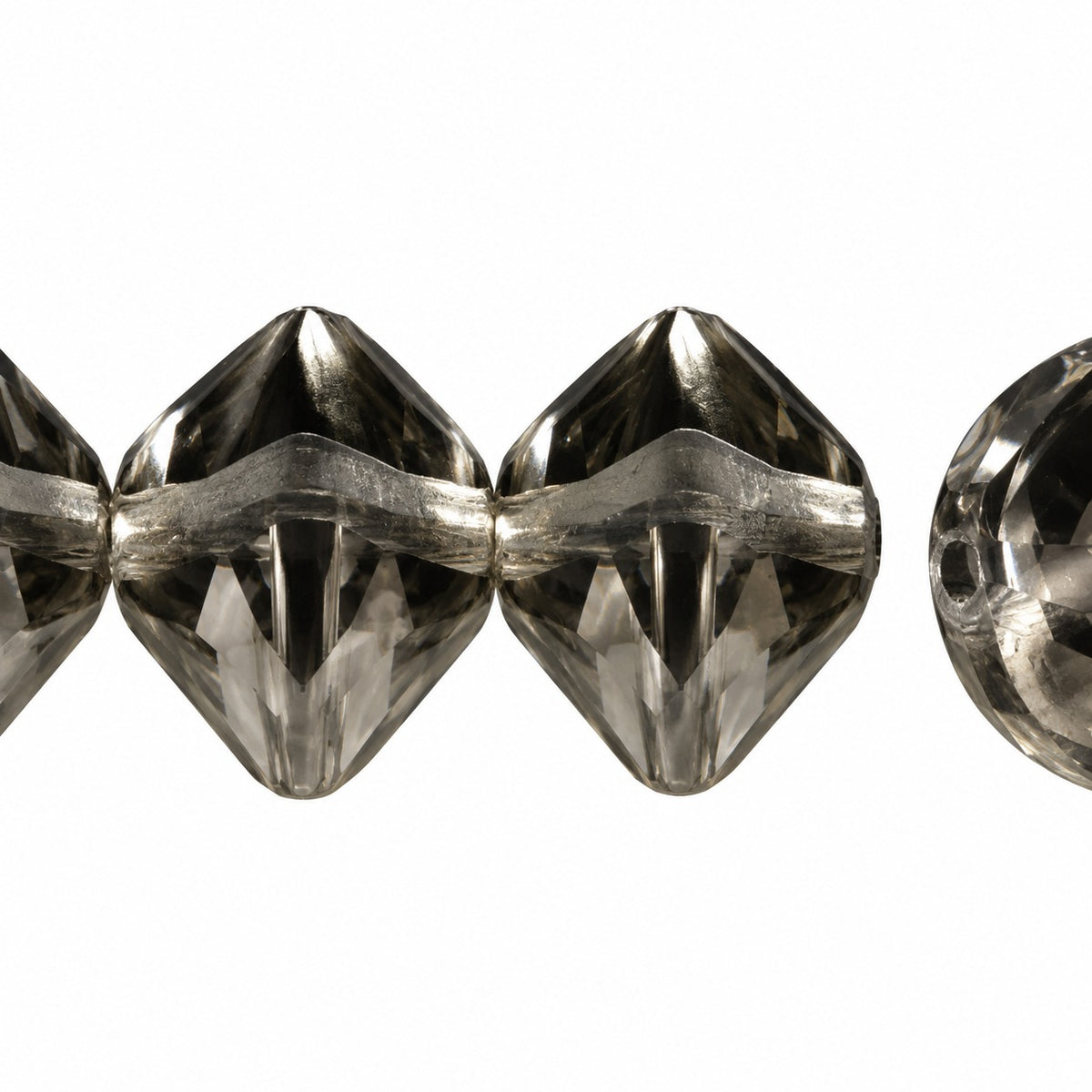 Oval Beads, Crystal (30), Glass, Czech Republic