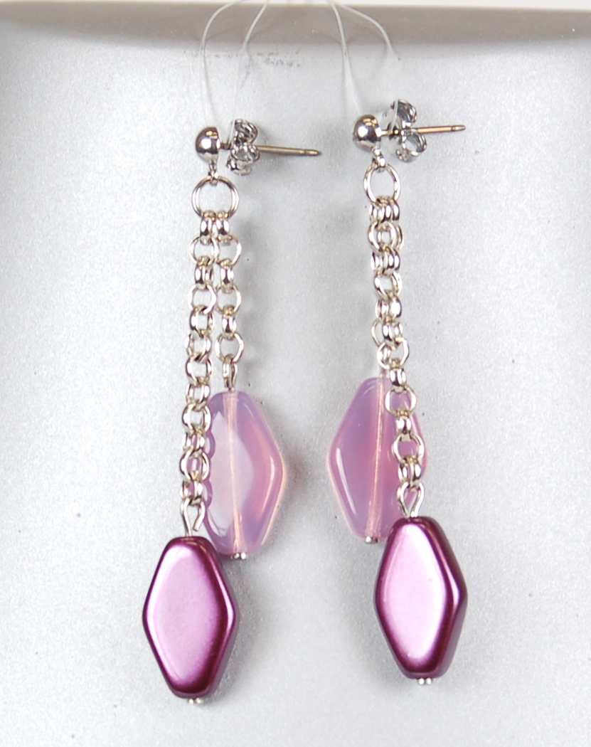 3 pcs Jewelry piece with Czech Glass Beads (OUTLET Vintage)