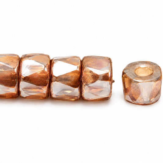 Faceted Oval Beads Special Cut, Opal White 22500 (01000-22500), Glass, Czech Republic