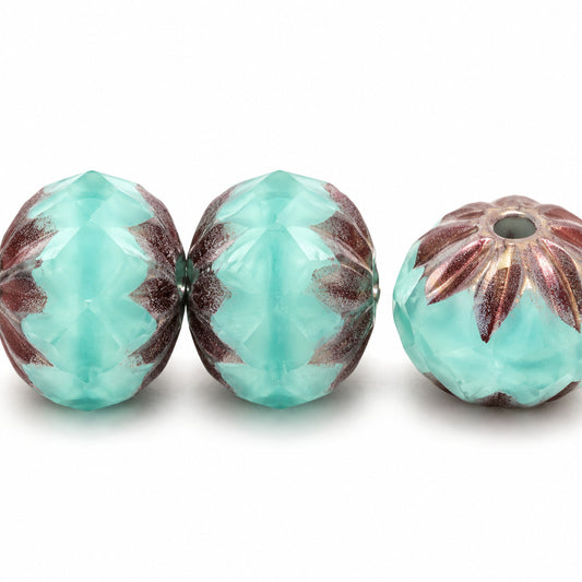 Special Cut Faceted Fire Polished Beads, 54210 Purple (54210-15726), Glass, Czech Republic