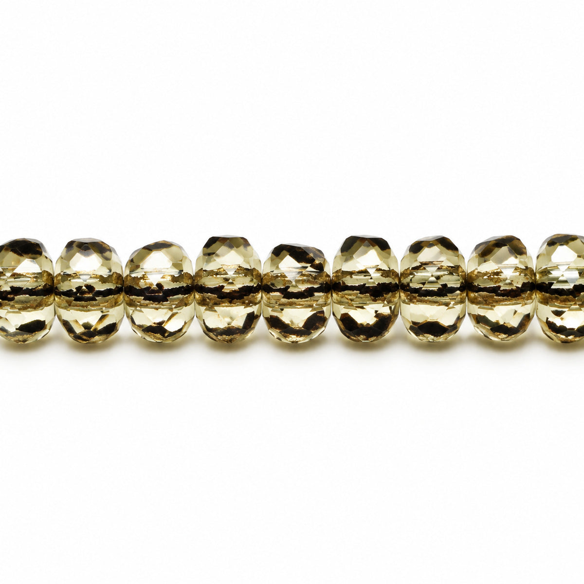 Special Cut Faceted Fire Polished Beads, Gray (40010), Glass, Czech Republic