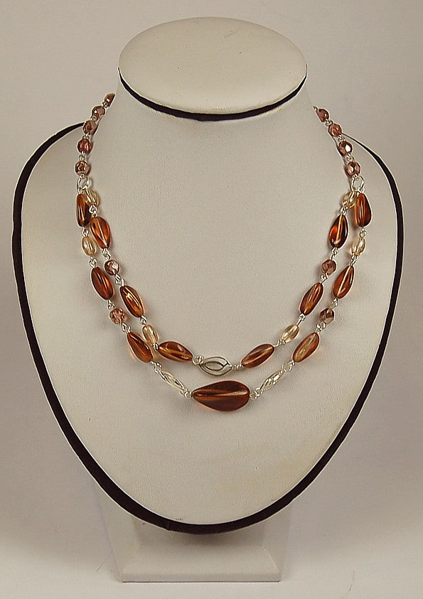 3 pcs Jewelry piece with Czech Glass Beads (OUTLET Vintage)