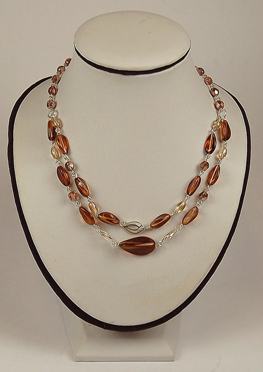 3 pcs Jewelry piece with Czech Glass Beads (OUTLET Vintage)