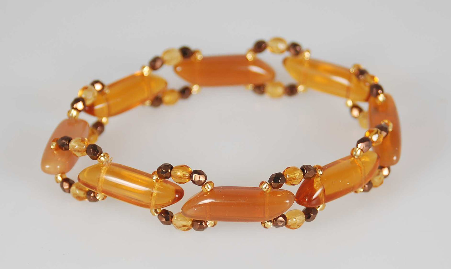 3 pcs Jewelry piece with Czech Glass Beads (OUTLET Vintage)