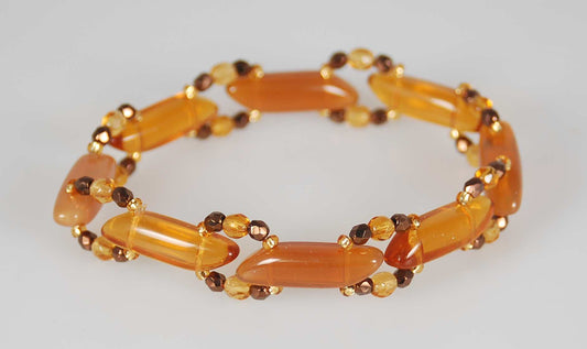 3 pcs Jewelry piece with Czech Glass Beads (OUTLET Vintage)