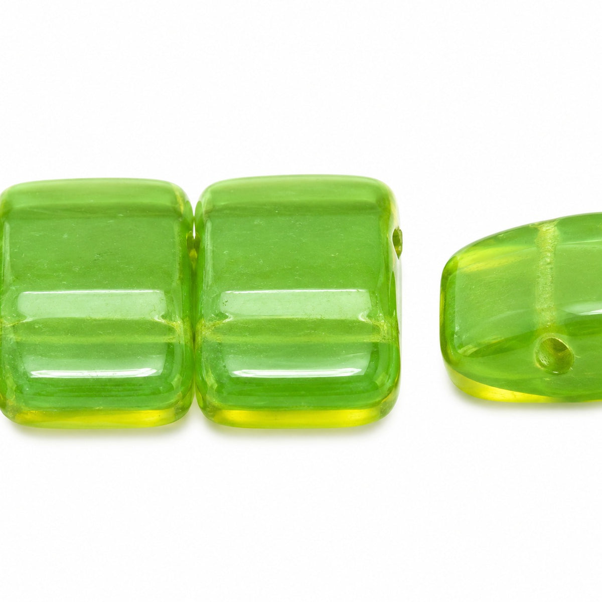 Carrier Beads, Opal Green (51010), Glass, Czech Republic