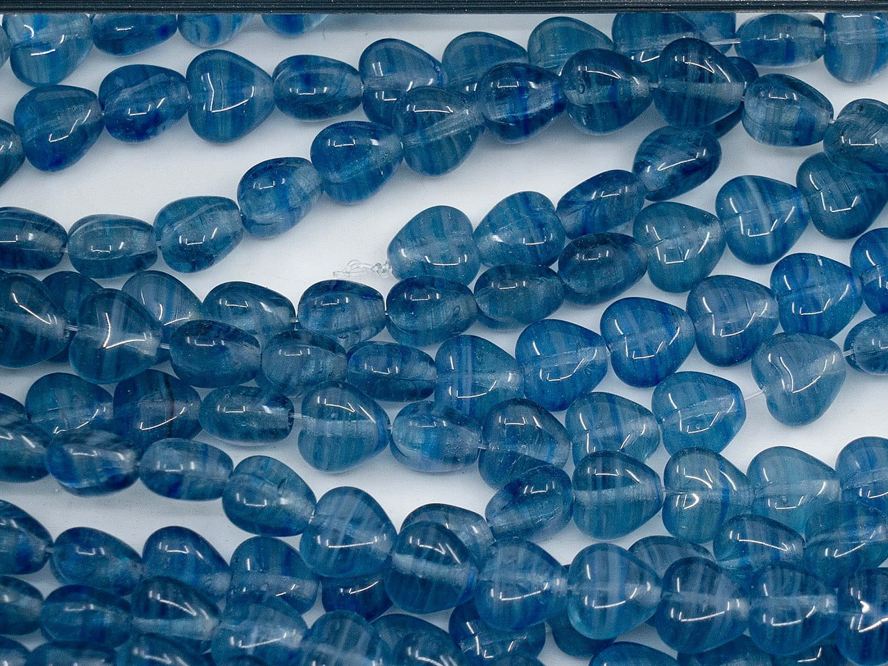 OUTLET Heart Beads, 6 mm, Glass, Czech Republic