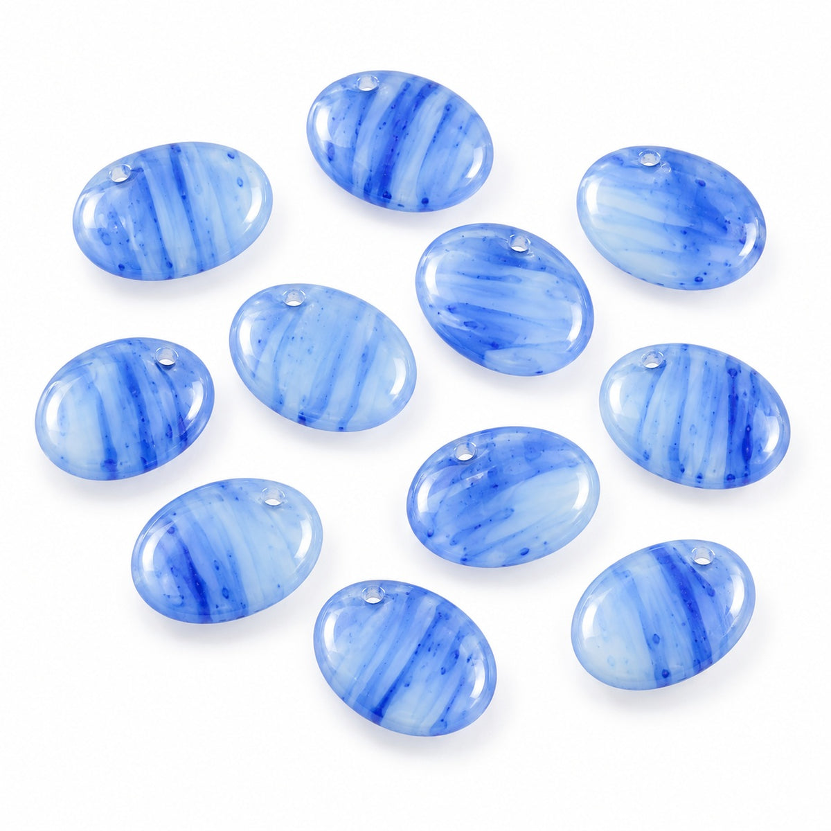 Oval Lentil Beads, X1562 (x1562), Glass, Czech Republic