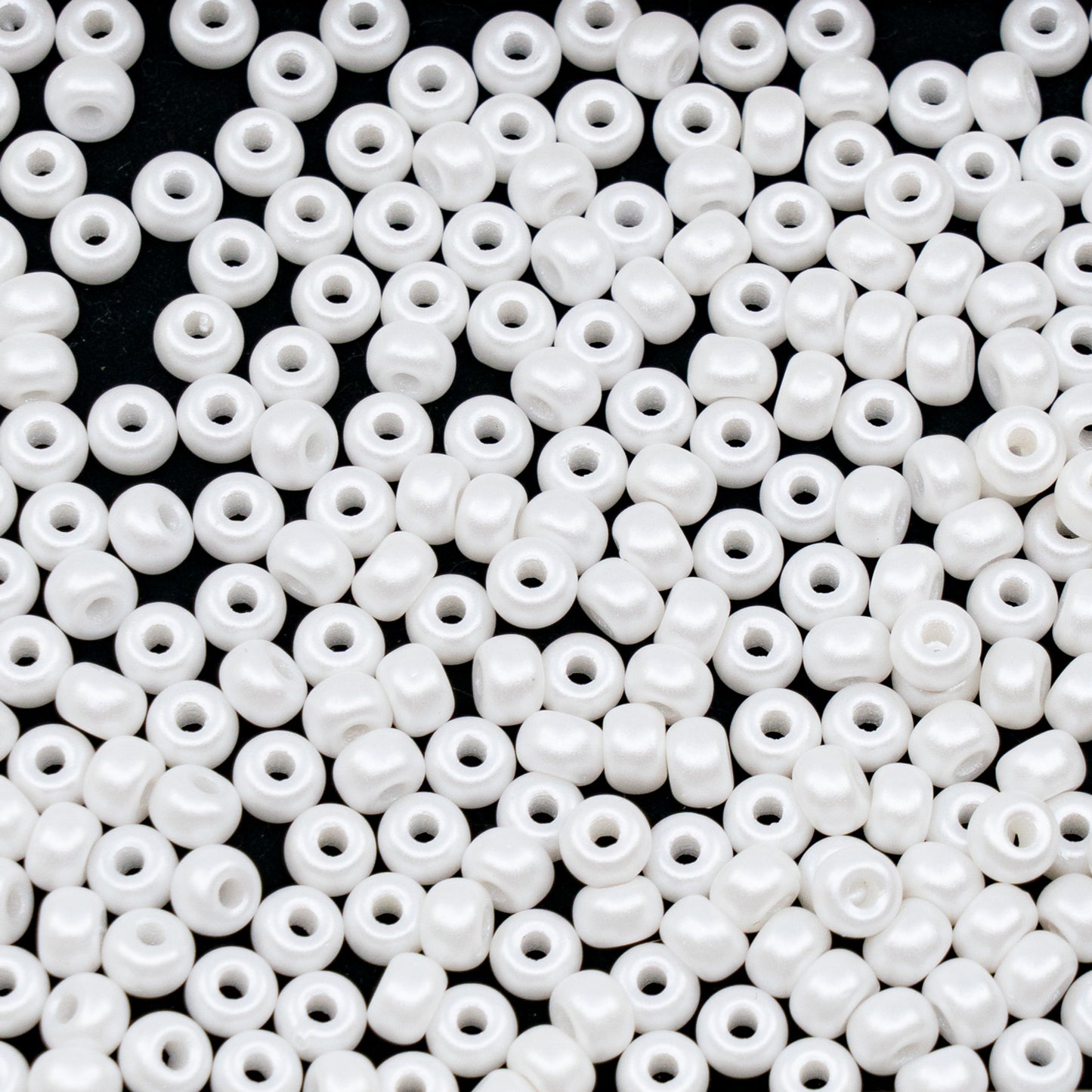 OUTLET 250g/50g Rondelle Druck Beads, 2.5 x 4 mm, White Pearl White (02010-25001), Glass, Czech Republic