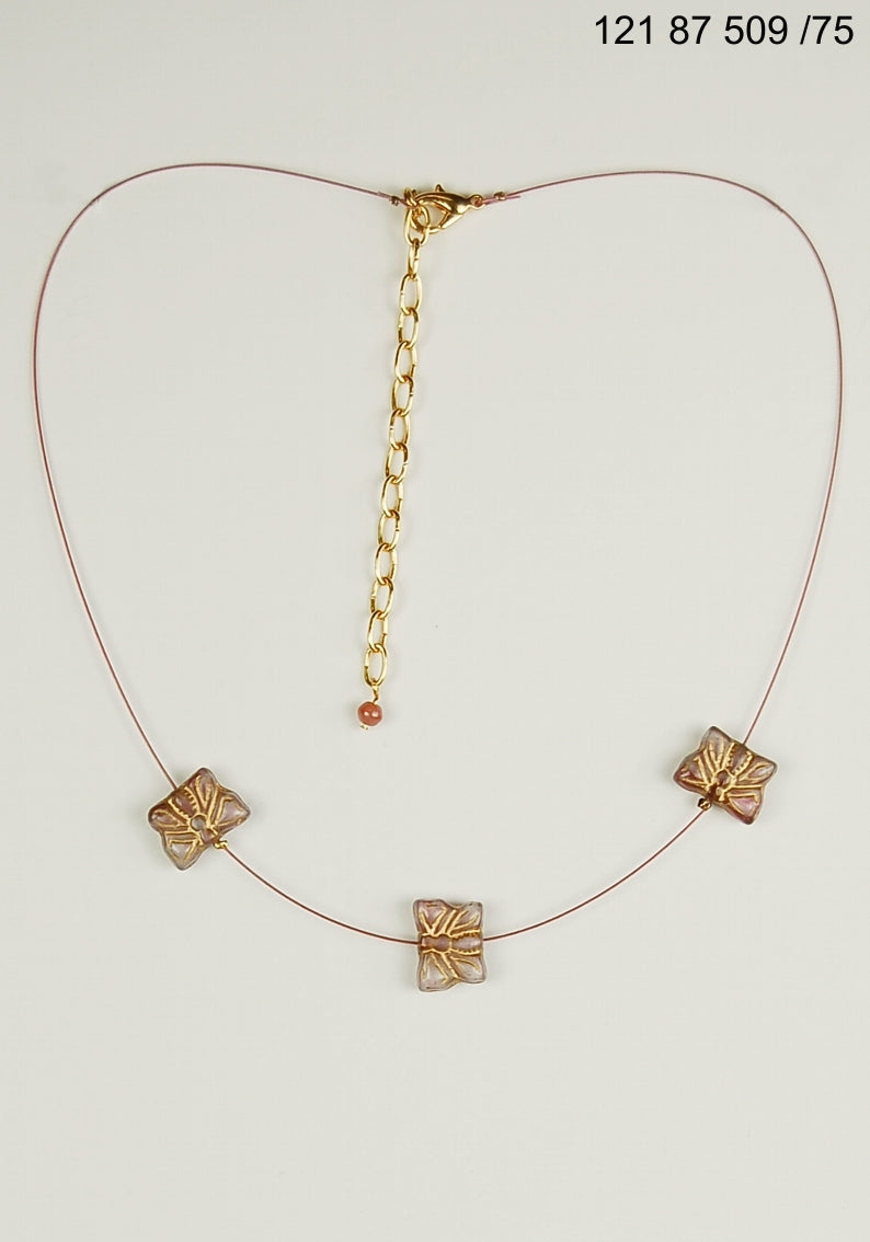 3 pcs Jewelry piece with Czech Glass Beads (OUTLET Vintage)