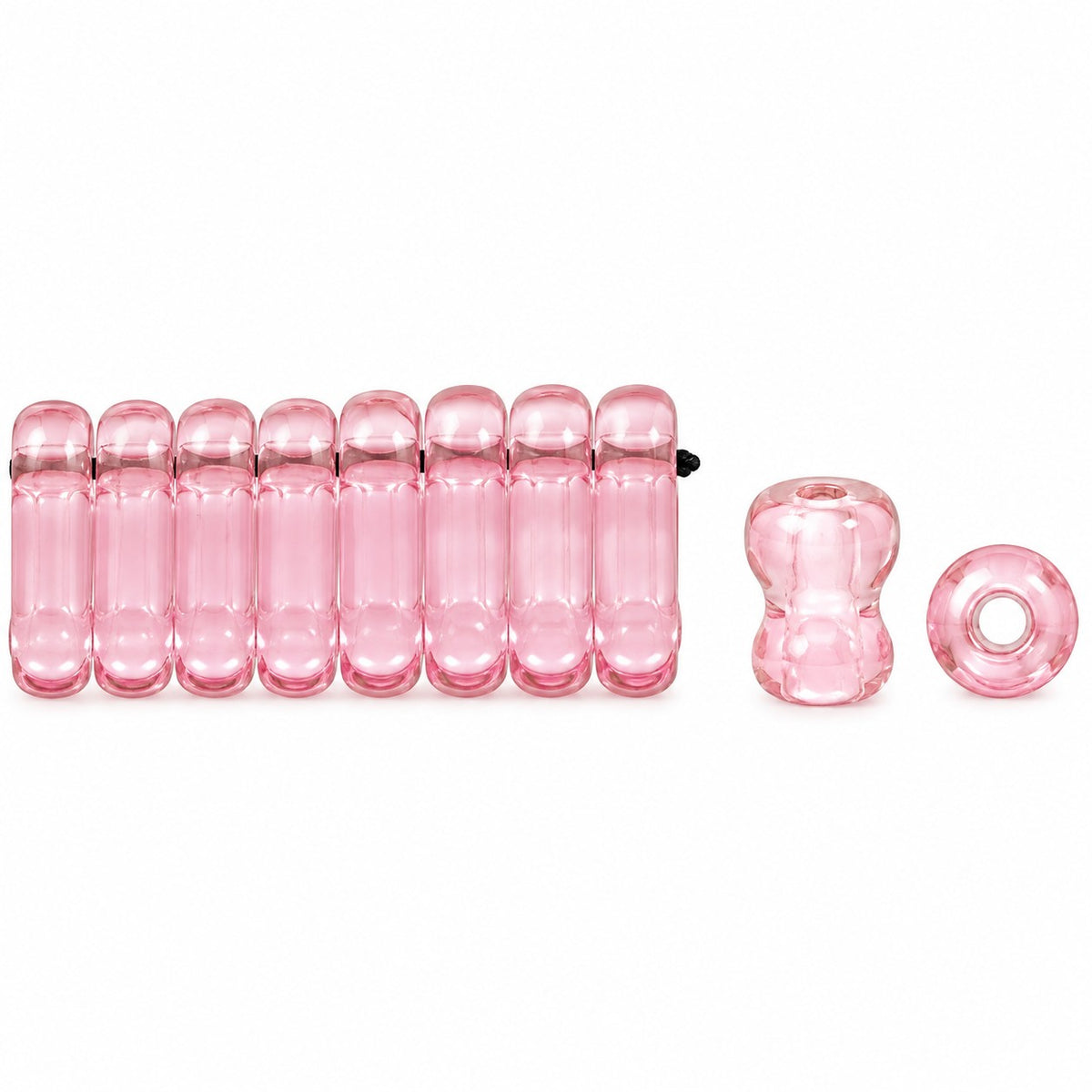 2-Hole Pressed Beads, 70230 Matte (70230-84110), Glass, Czech Republic