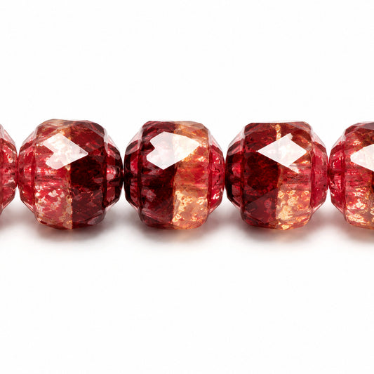 Cathedral Faceted Fire Polished Beads Special Cut, X1977 47590 (x1977-47590), Glass, Czech Republic
