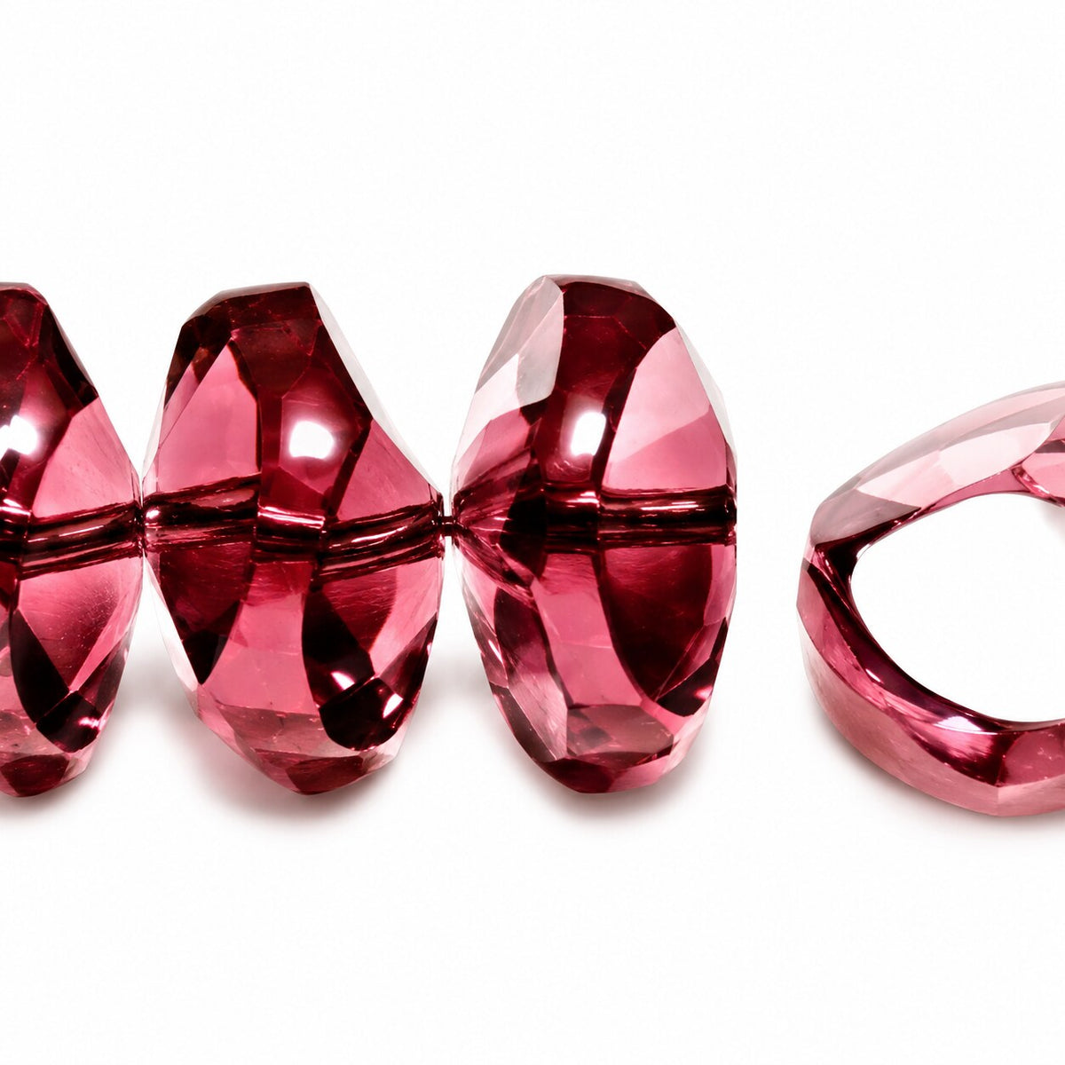 Faceted Special Cut Beads Rivoli, Transparent Light Amethyst (20030), Glass, Czech Republic