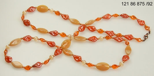 3 pcs Jewelry piece with Czech Glass Beads (OUTLET Vintage)