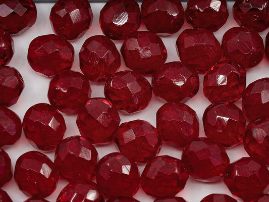 OUTLET Faceted Round Beads, 10 mm, Glass, Czech Republic