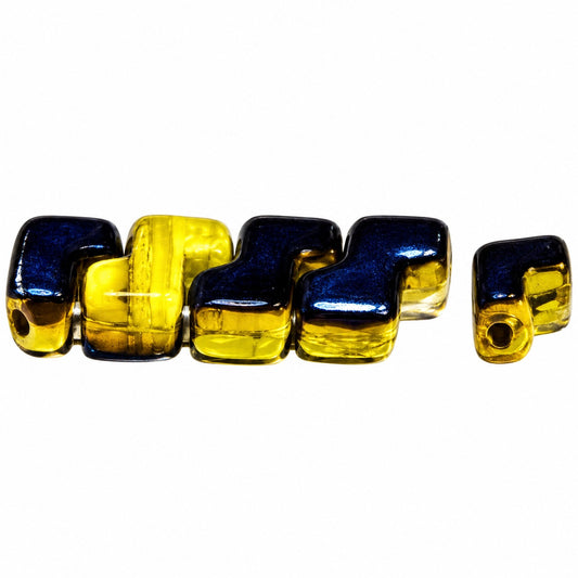 2-Hole Pressed Beads, 99992 22201 (99992-22201), Glass, Czech Republic