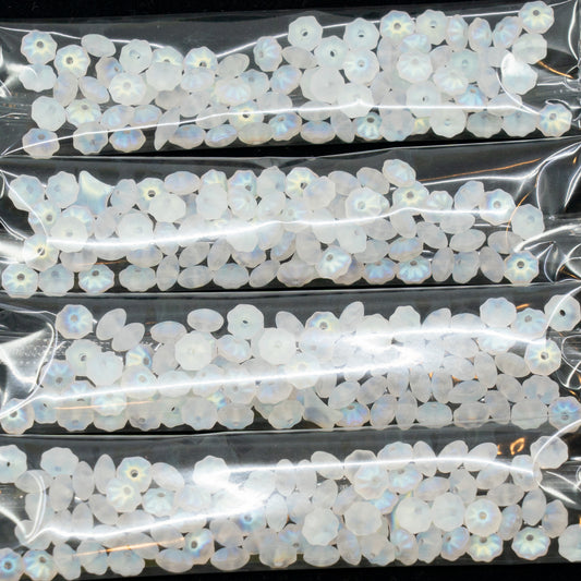 OUTLET 10克压制珠，水晶哑光AB（00030-84100-28701），玻璃，捷克共和国