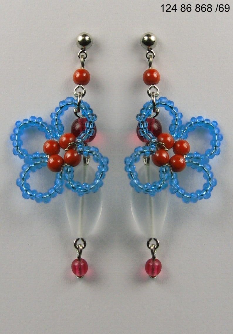 3 pcs Jewelry piece with Czech Glass Beads (OUTLET Vintage)