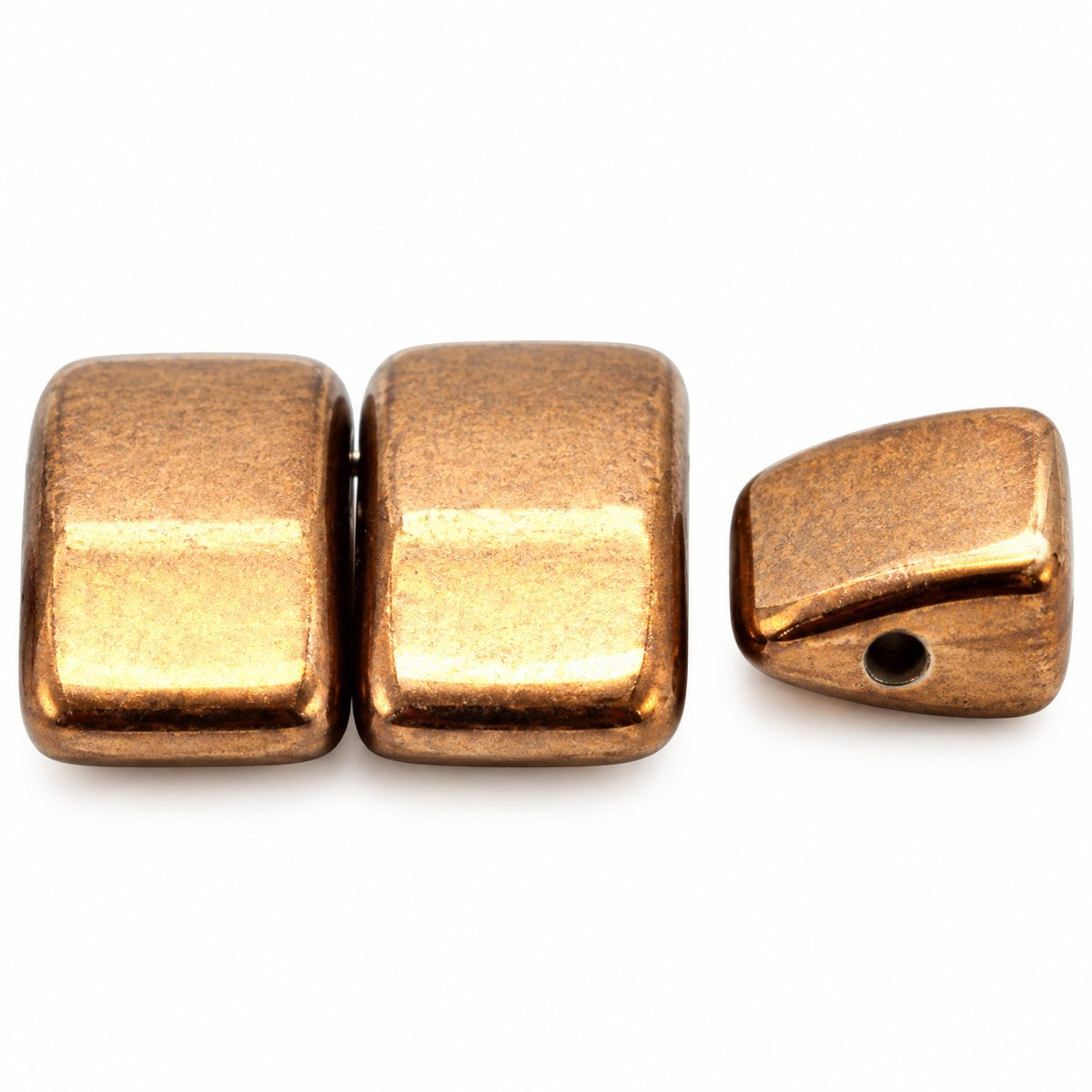 Carrier Beads, Black Bronze (23980-14415), Glass, Czech Republic