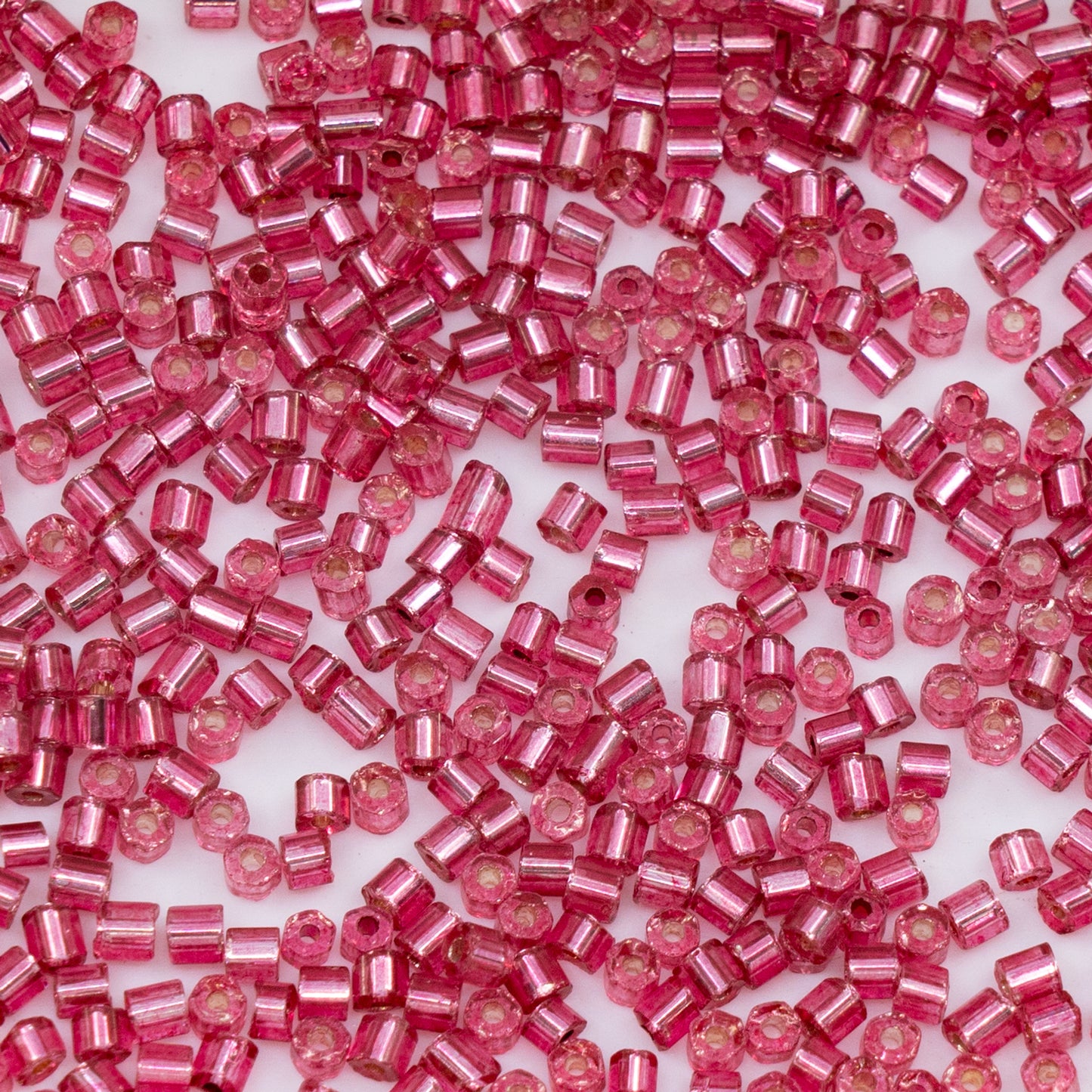 OUTLET 250g/50g 2-Cut Preciosa Ornela Seed Beads, 8/0, Pink Silver Lined (), Glass, Czech Republic
