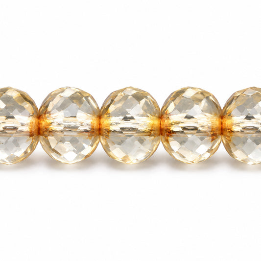 Rondelle Faceted Fire Polish Beads, Crystal Rembrandt Travertin (00030-43500), Glass, Czech Republic