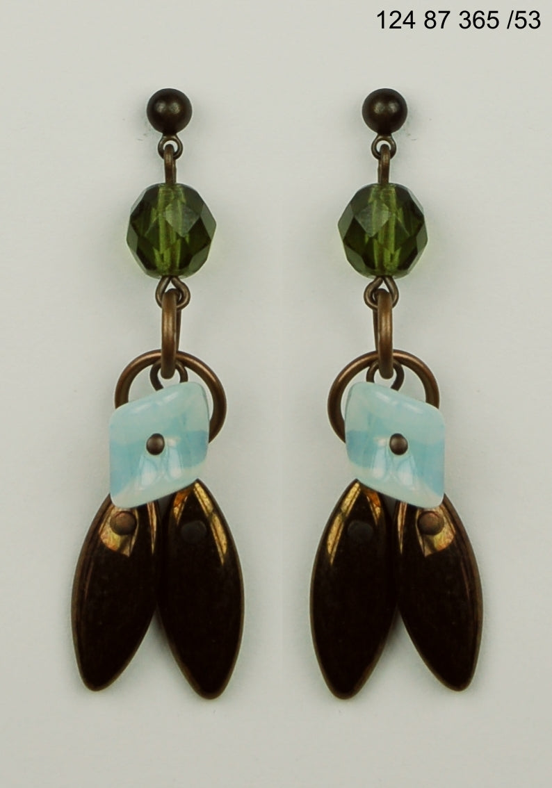 3 pcs Jewelry piece with Czech Glass Beads (OUTLET Vintage)