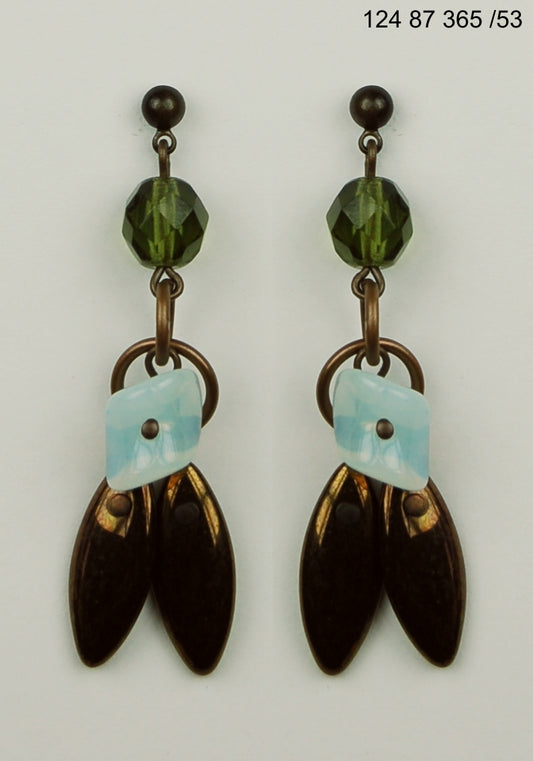 3 pcs Jewelry piece with Czech Glass Beads (OUTLET Vintage)