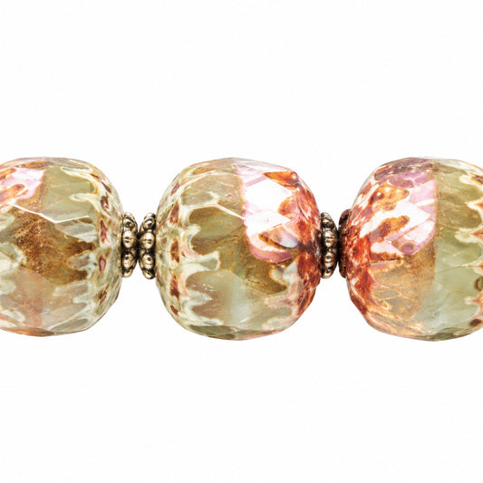 Cathedral Faceted Fire Polished Beads, X3199 Stain Strong (x3199-86805), Glass, Czech Republic