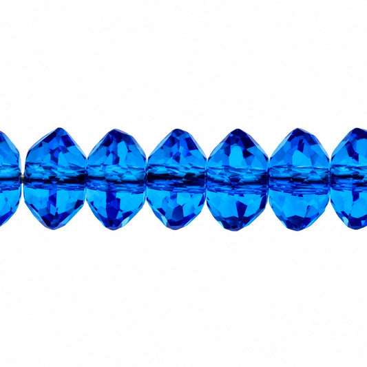 Special Cut Faceted Fire Polished Beads, Aqua (60030), Glass, Czech Republic