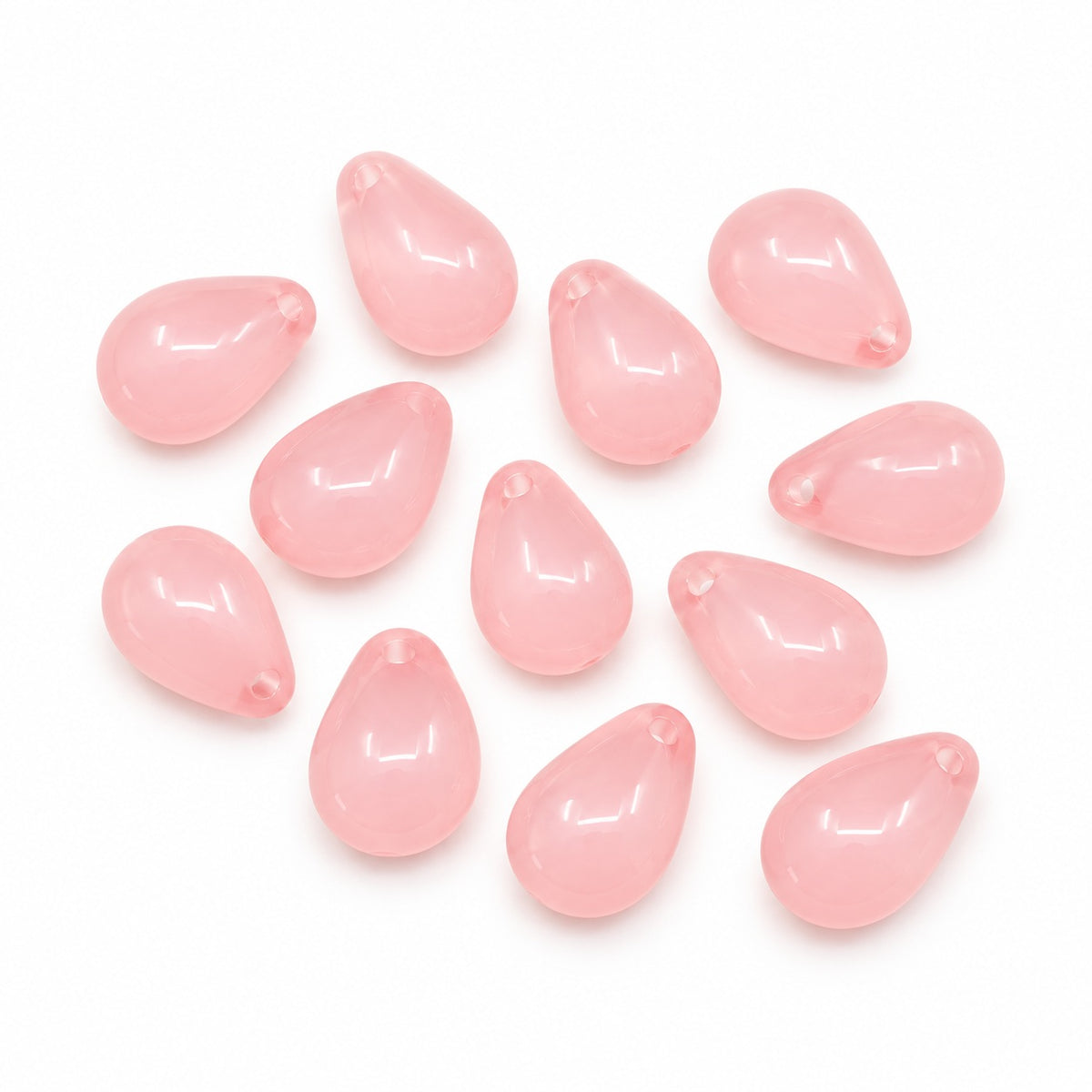 Drop Beads, Opal Pink (71000), Glass, Czech Republic