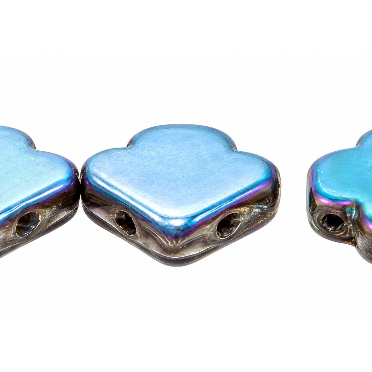 Arrow Beads - Hole From Side To Side, Crystal 98555 (00030-98555), Glass, Czech Republic
