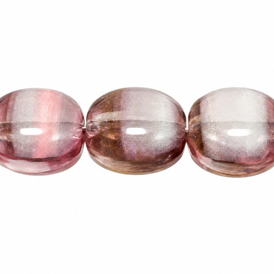 Oval Pressed Beads, X1750 (x1750), Glass, Czech Republic