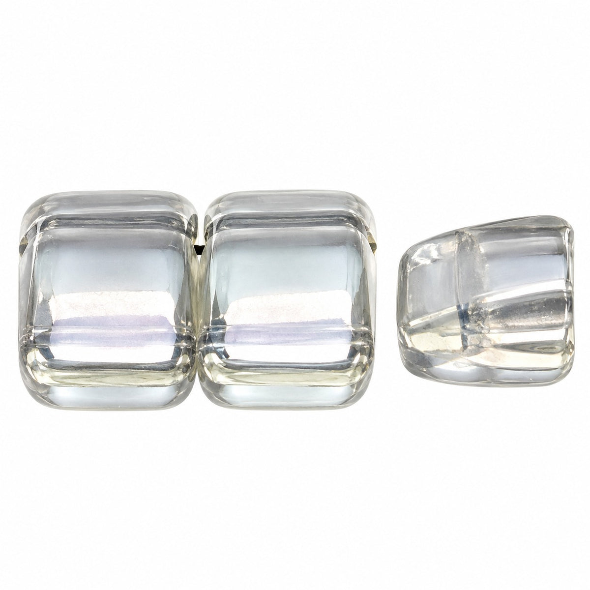 Carrier Beads, Crystal Gray Blue Shade (00030-23701), Glass, Czech Republic