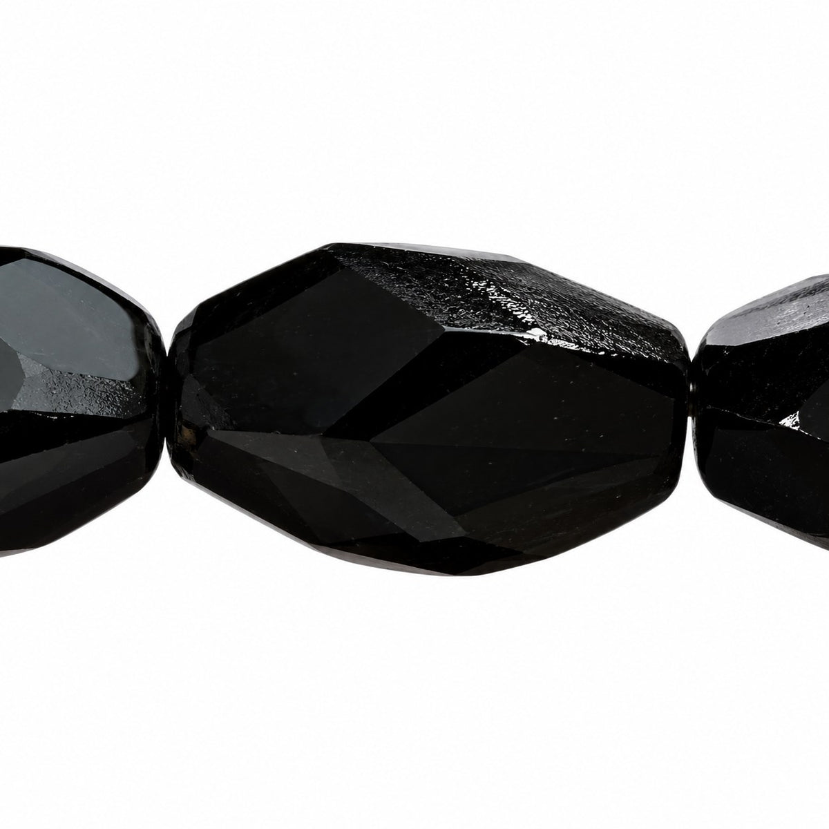 Faceted Special Cut Beads, Black (23980), Glass, Czech Republic