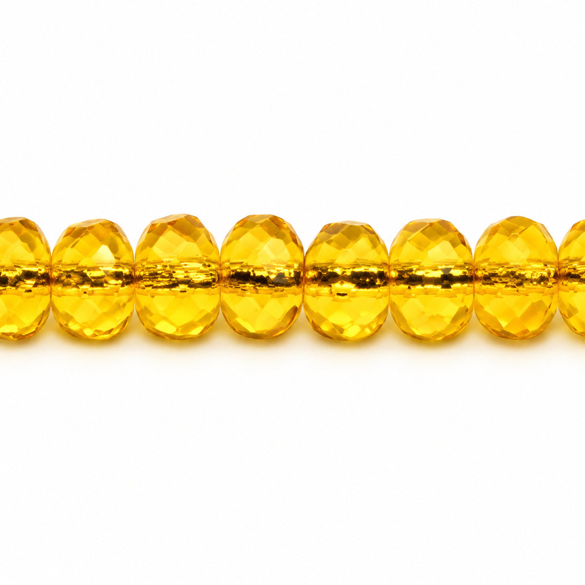 Special Cut Faceted Fire Polished Beads, Transparent Yellow (80010), Glass, Czech Republic