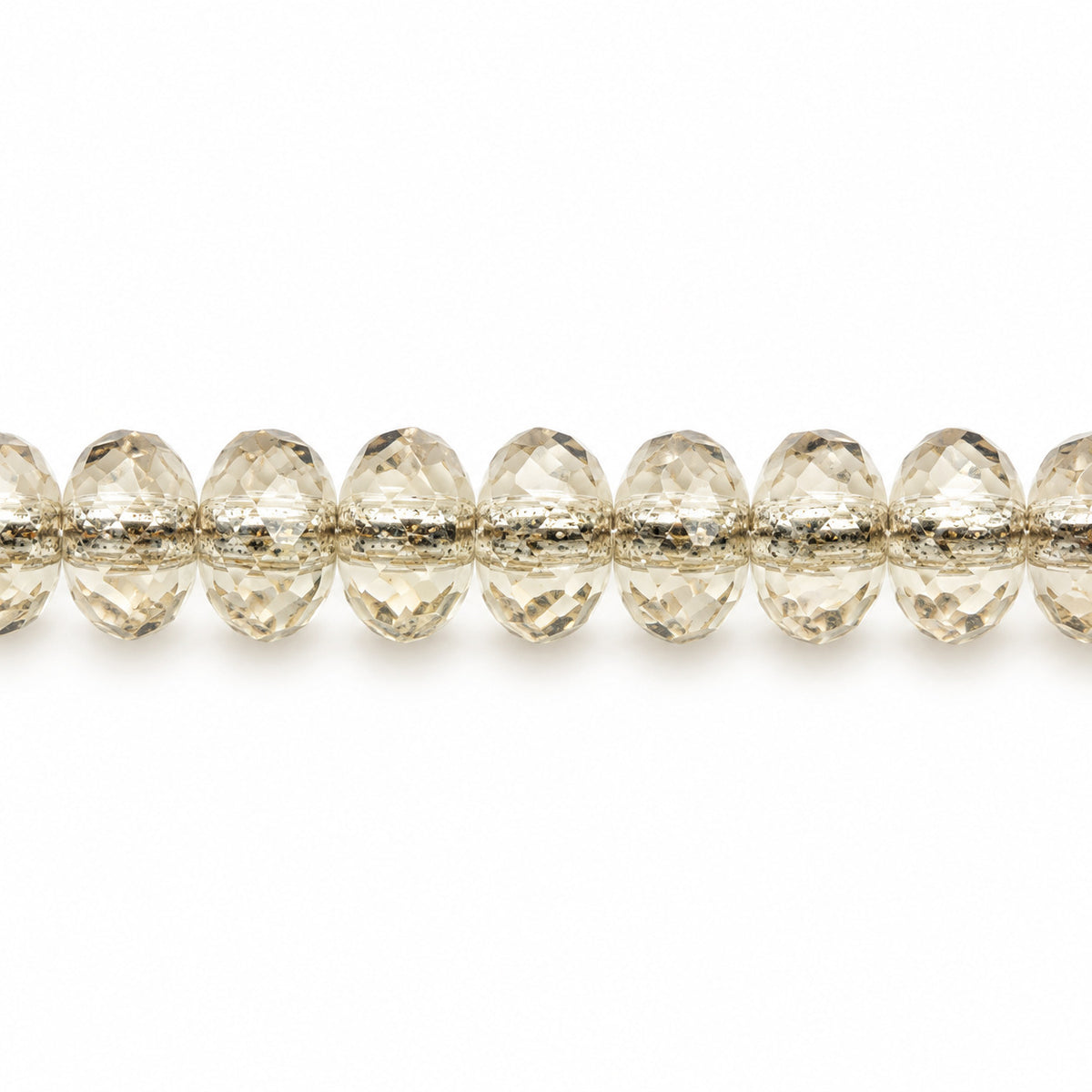 Special Cut Faceted Fire Polished Beads, Transparent Gray (40020), Glass, Czech Republic