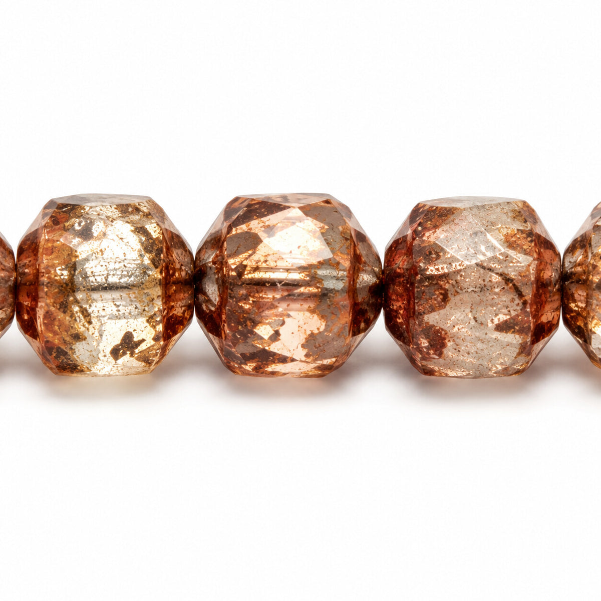 Cathedral Faceted Fire Polished Beads, X1007 Stain Strong (x1007-86805), Glass, Czech Republic