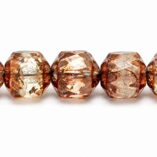 Cathedral Faceted Fire Polished Beads, X1007 Stain Strong (x1007-86805), Glass, Czech Republic