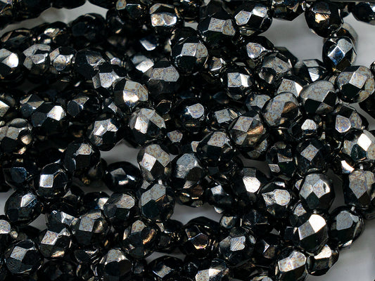 OUTLET Faceted Round Beads, 6 mm, Glass, Czech Republic