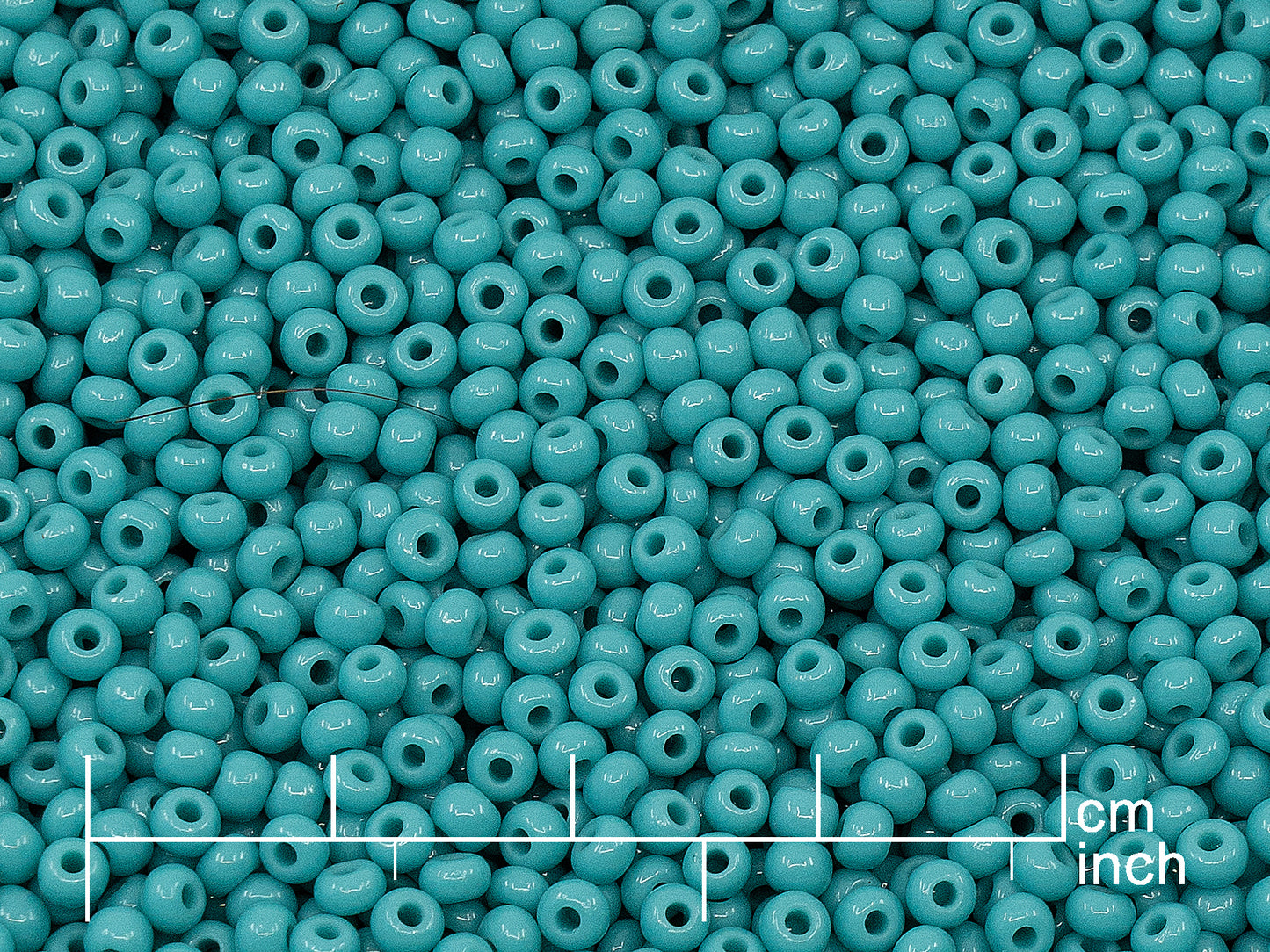 OUTLET Rocailles Seed Beads Preciosa Ornela size 8/0, Turquoise Turquoise (63130), Glass, Czech Republic