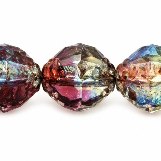 Wasp Special Cut Faceted Fire Polished Beads, Tt004 Stain Strong (tt004-86805), Glass, Czech Republic